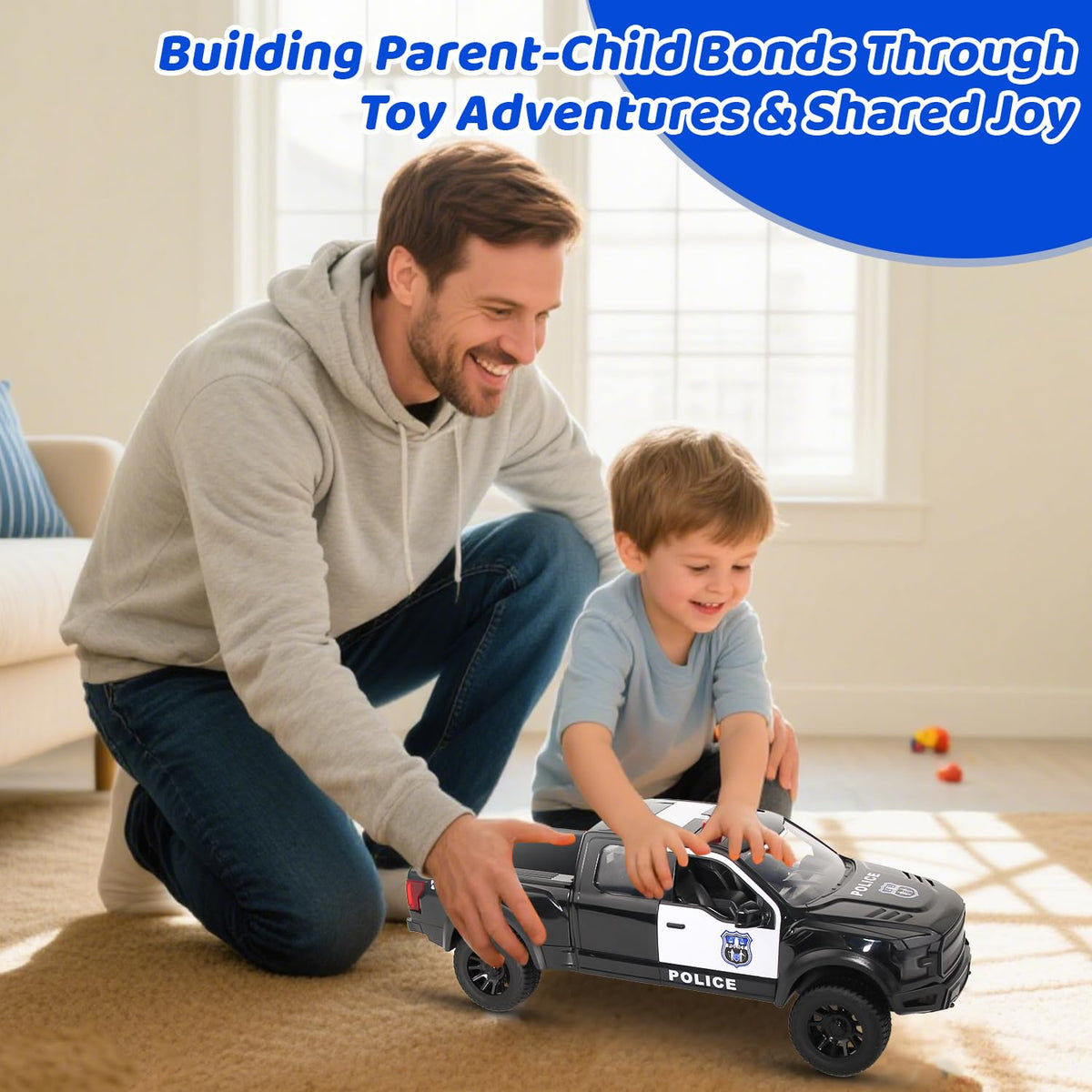 DDZOOU durable plastic toy truck withstands rough play