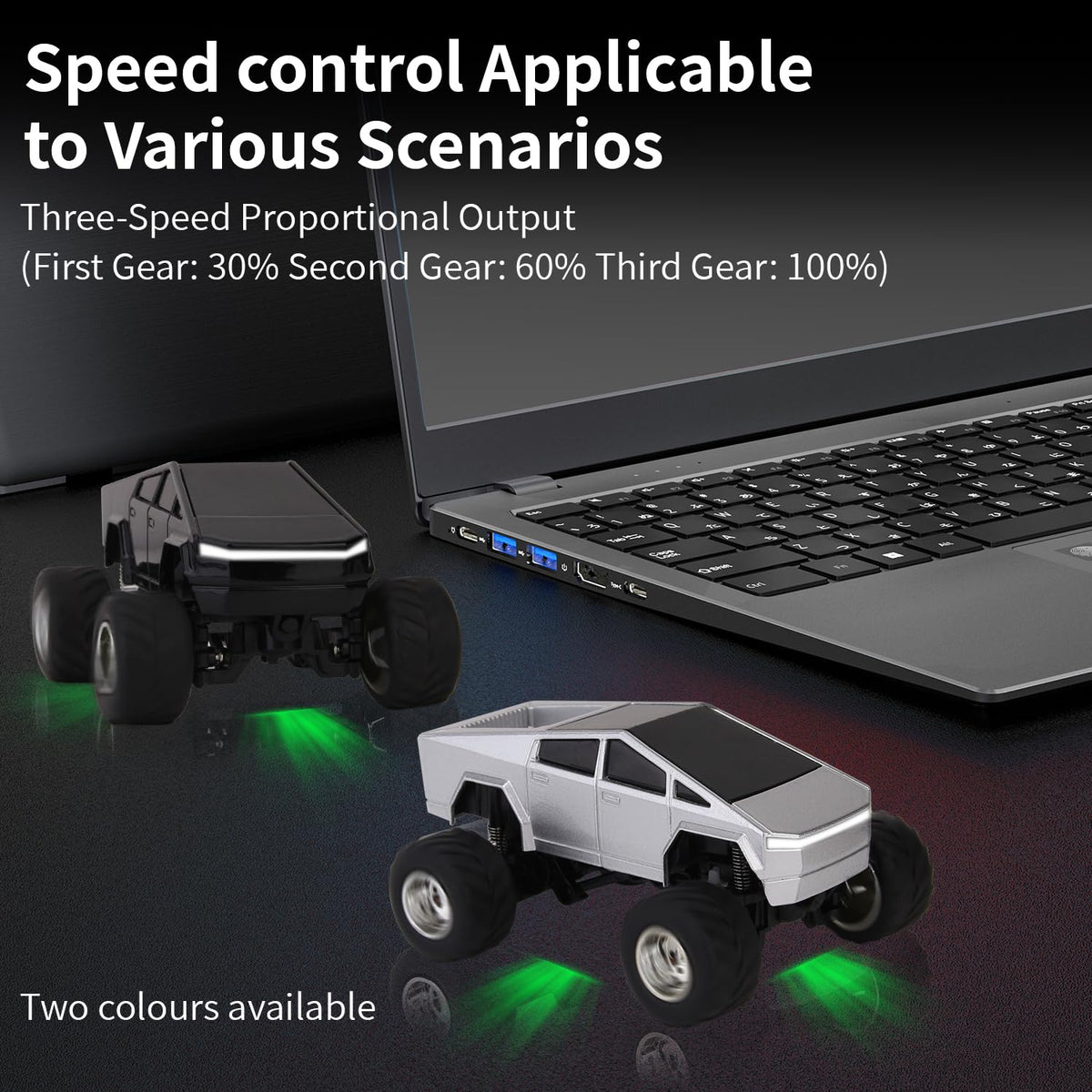 DDZOOU mini RC truck controlled by 2.4GHz remote or app for flexible use