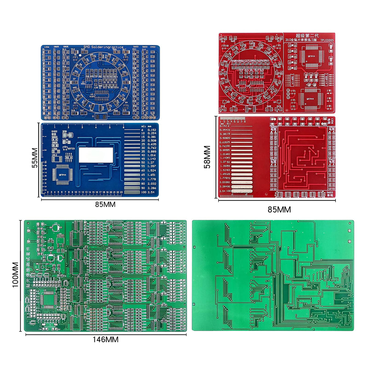 D DZRCOXI kit shows broad component variety for assembly practice