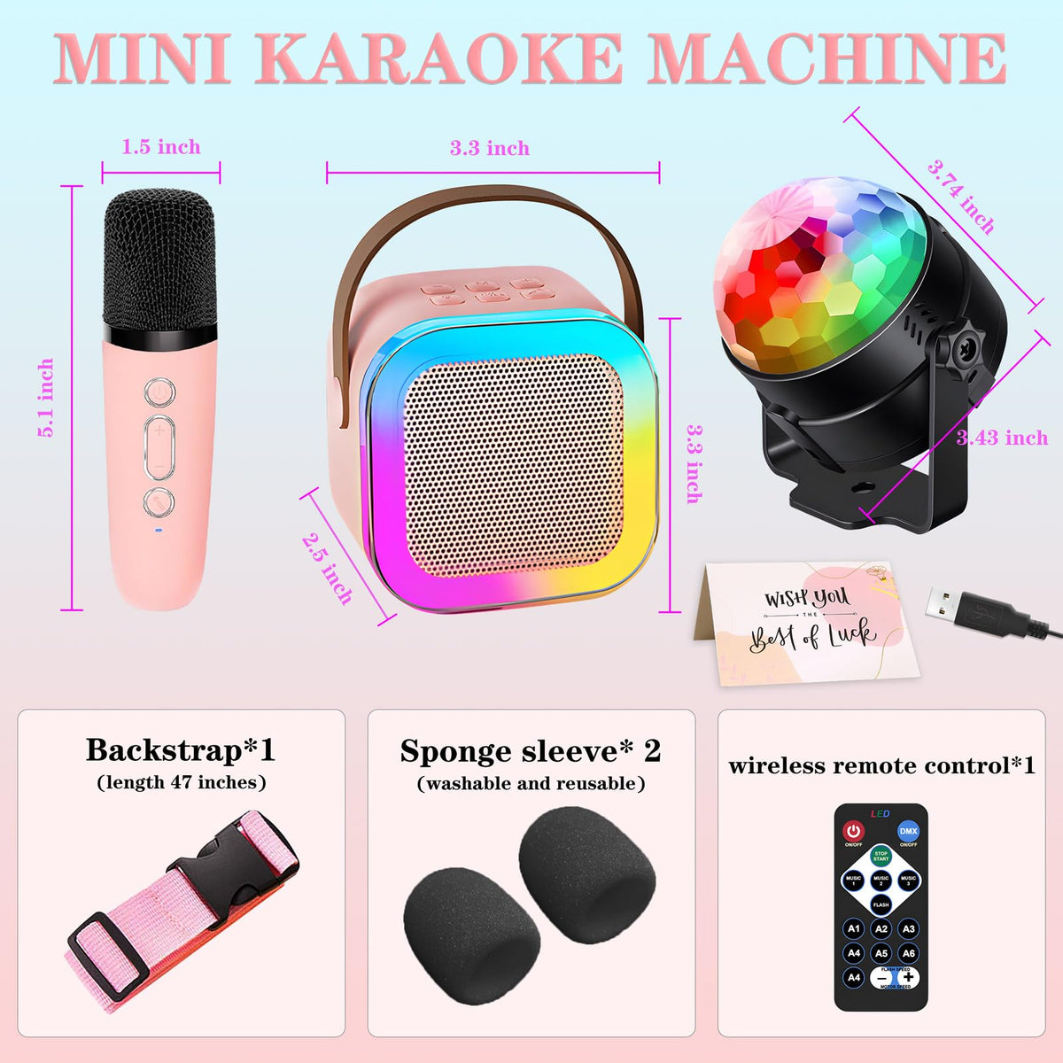 DEABOLAR gift box packaging makes a ready-to-wrap karaoke kit.