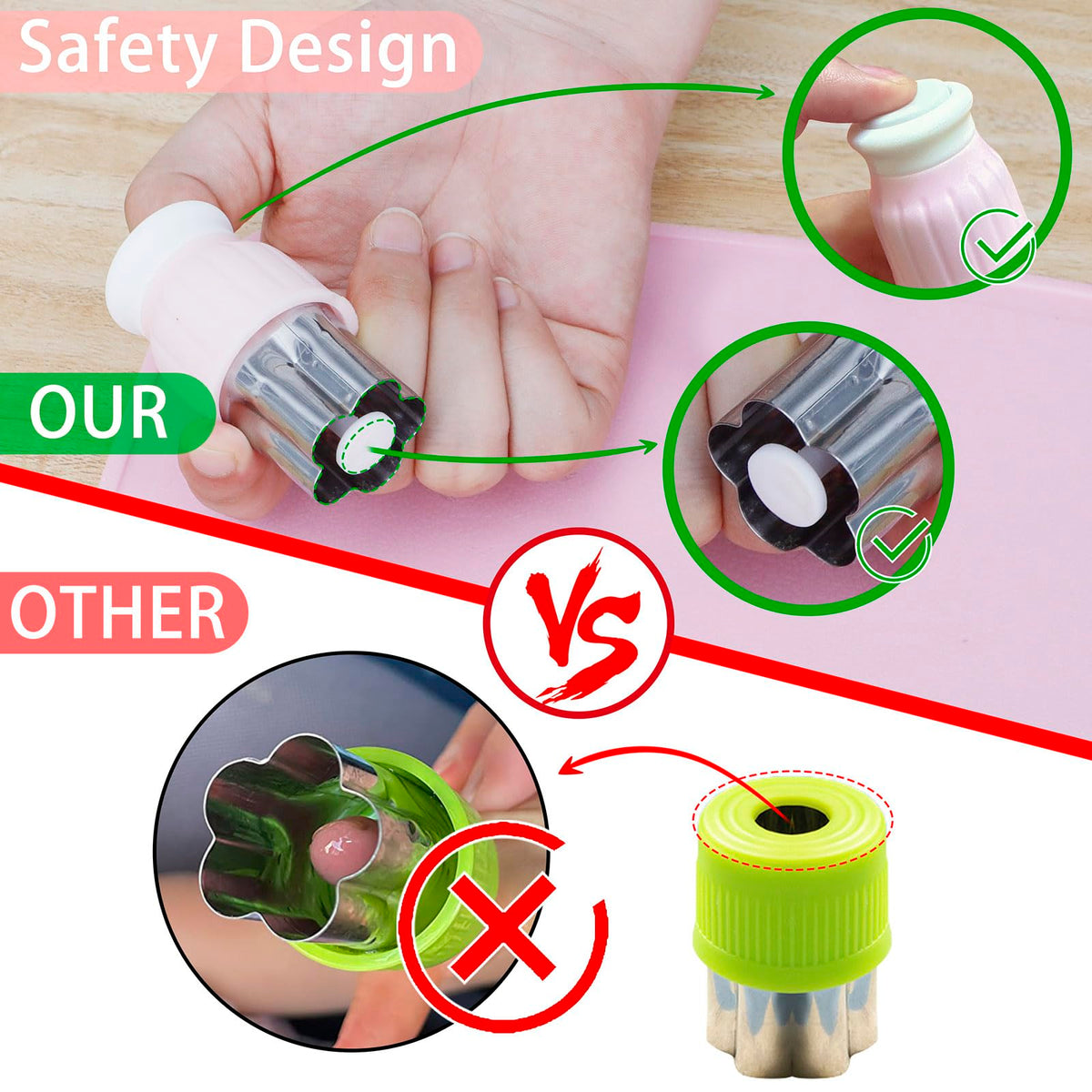 DEABOLAR Y-shaped peeler for safe kid-friendly peeling