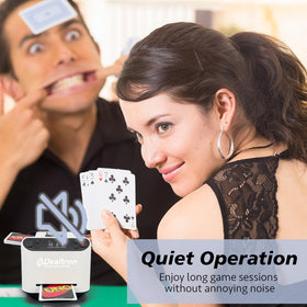 Dealtron compatible design supports many card games for flexibility.