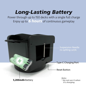 Dealtron Shadow Black ultra-quiet motor keeps games peaceful.