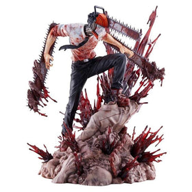 DEAMNAI Denji Figure 11in front view ideal for desk display with rich detail