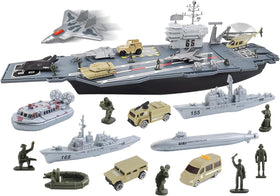 deAO aircraft carrier play set on deck for immersive naval adventures and imaginative play