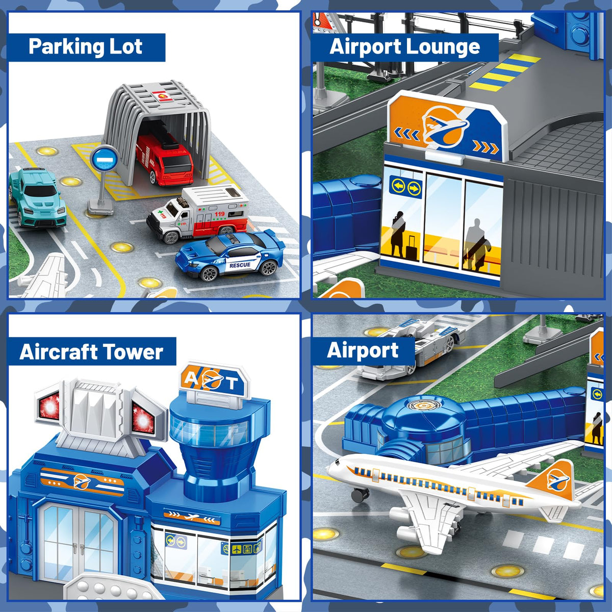 DeAO Airplane Toys Aircraft Trailer enables airport logistics play