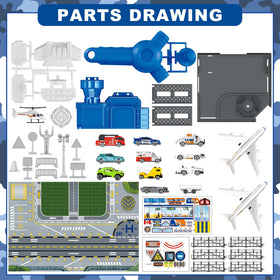 DeAO Airplane Toys Battle Map creates a realistic airport layout for planning
