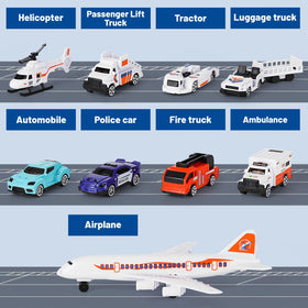 DeAO Airplane Toys Helicopter adds aerial rescue play and mobility