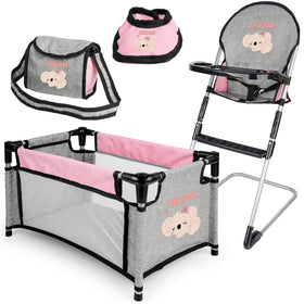 deAO baby doll accessory bed offers cozy nap space for pretend play
