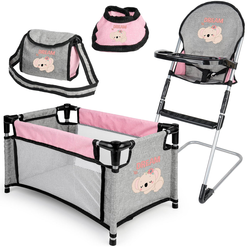 deAO baby doll accessory bed offers cozy nap space for pretend play