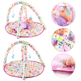 deAO baby doll carrier supports mobile pretend play and storytelling.
