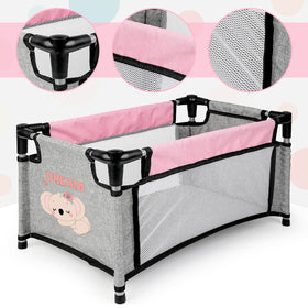 deAO storage bag helps tidy accessories and inspire organized pretend play