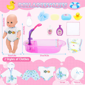 deAO 13-inch doll playset designed for ages 3 and up