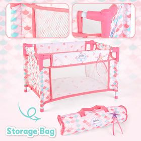 deAO doll bed offers a cozy resting spot for small dolls during stories.