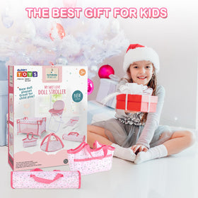 deAO 6-in-1 pink doll furniture set inspires imaginative caregiving