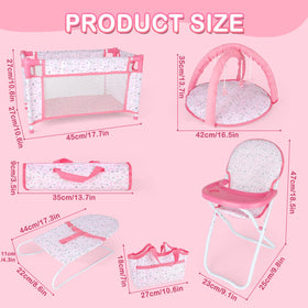 deAO doll handbag pink adds portable play prop