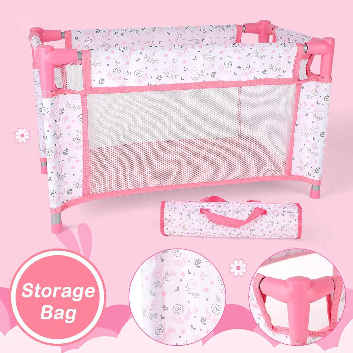 DeAO doll play mat provides a soft surface for safe, imaginative scenes.