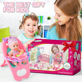 deAO doll shoes and accessories complete dressing-up pretend play scenarios.