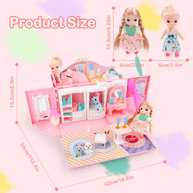 deAO dollhouse ABS material for safe, sturdy construction