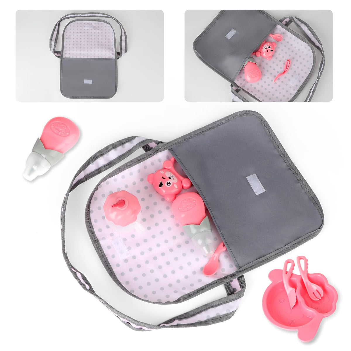 deAO foldable stroller for compact storage and quick setup