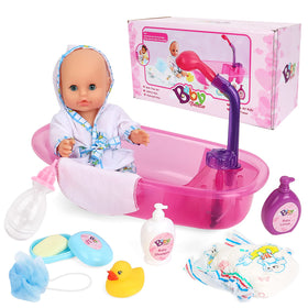 deAO kid-friendly bath set supports imaginative role play.
