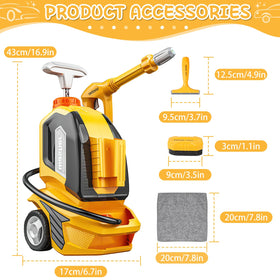 DeAO Kids Clean Car Wash Toy uses BPA-free ABS plastic for safe play.