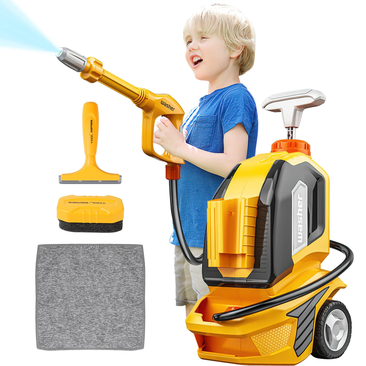 DeAO Kids Clean Car Wash Toy makes a thoughtful gift for curious toddlers.