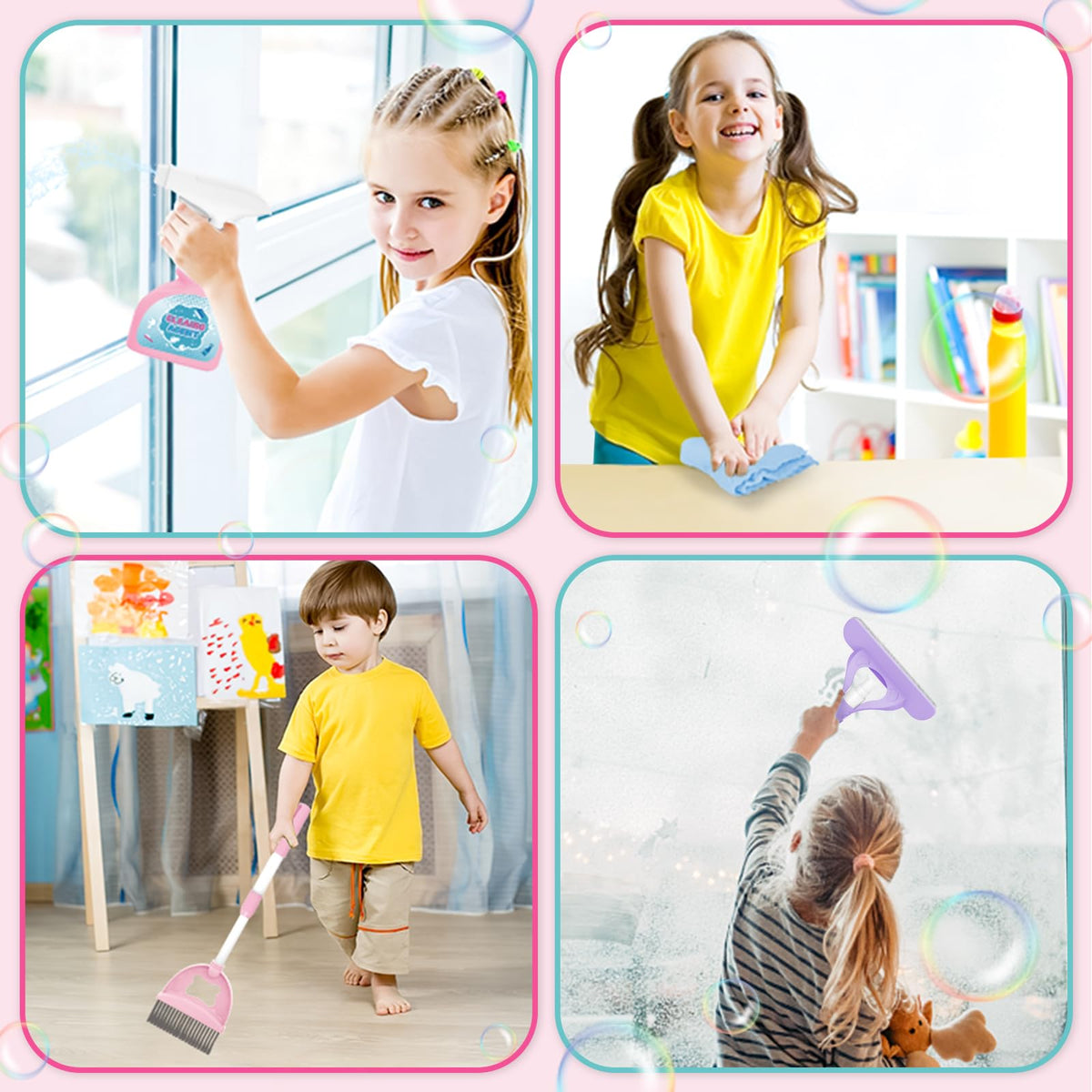 deAO accessories close-up shows BPA-free ABS plastic for safe play