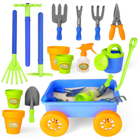 deAO Kids Outdoor Garden Playset, complete pretend garden kit for aspiring helpers