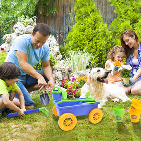 deAO Kids Toy Rake, chunky handle ideal for outdoor soil play