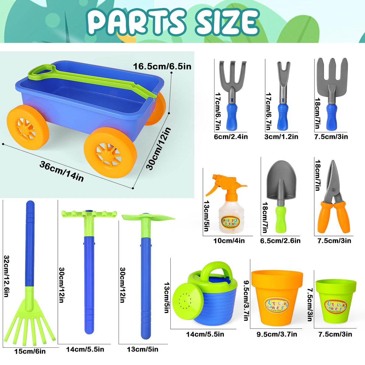 deAO Kids Toy Spade, durable tool for growing hands-on skills