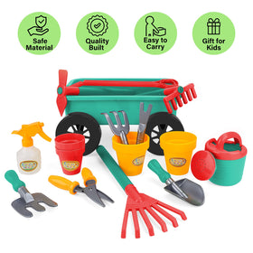 deAO Kids Toy Tools image featuring shovel and rake for hands on play