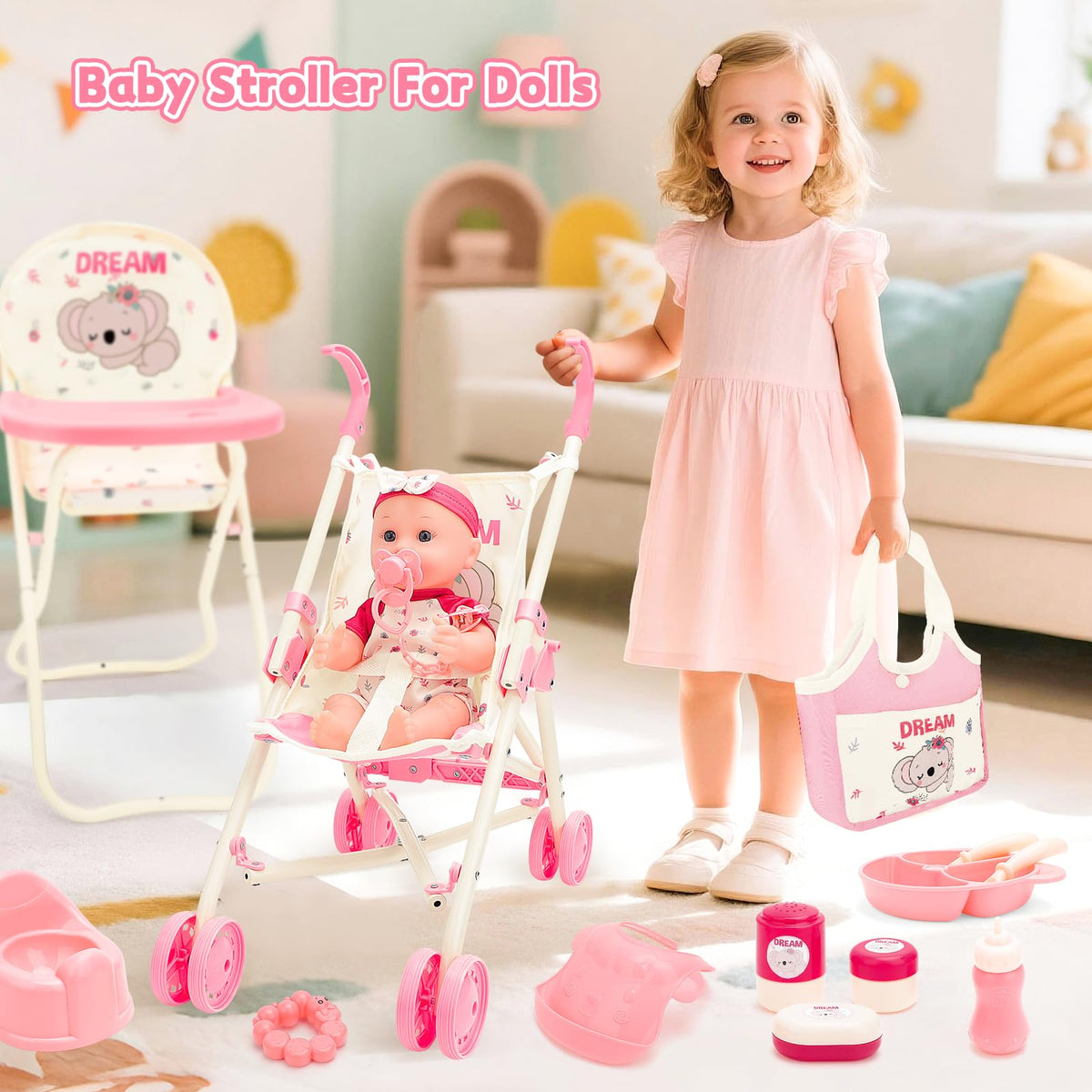 deAO travel bags for doll play promote organized storage and transport