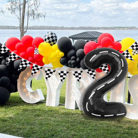Deapeick complete race car party decoration set for boys' party
