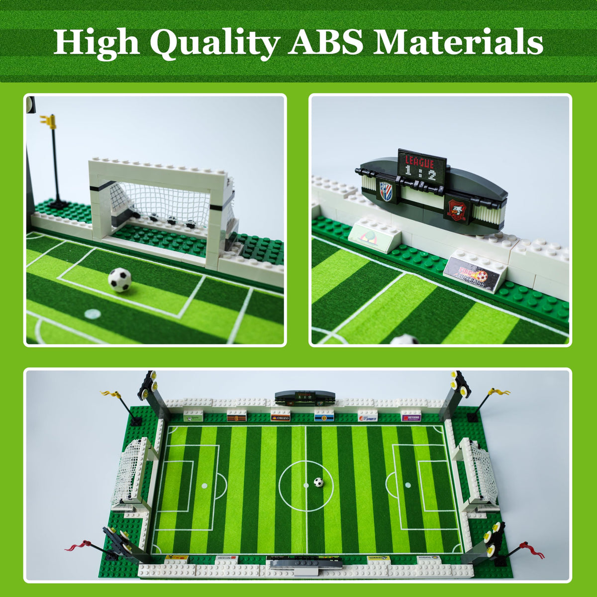 DecantEmotion football board game bricks highlight spatial thinking during build and play