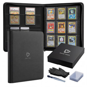 Deck Fort Toploader Binder 9-Pocket holds up to 360 toploaders for organized collections.
