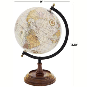 Deco 79 felt base protects surfaces while stabilizing the globe