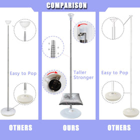 Decojoy 7 feet height-adjustable arch stand enables customizable balloon displays.