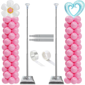 Decojoy balloon column stand base provides a sturdy foundation for tall displays