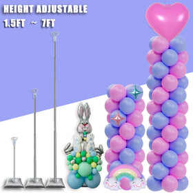 Decojoy telescoping metal pipes ensure smooth height changes and sturdy support.
