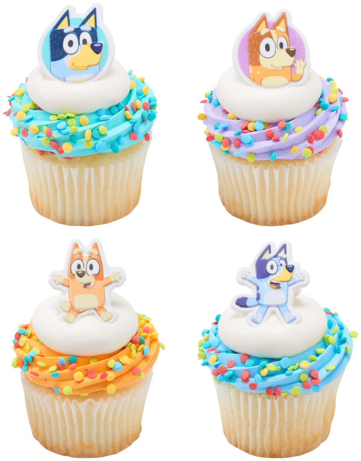 DecoPac Bluey So Much Fun Rings featuring Bluey and friends for themed celebrations.