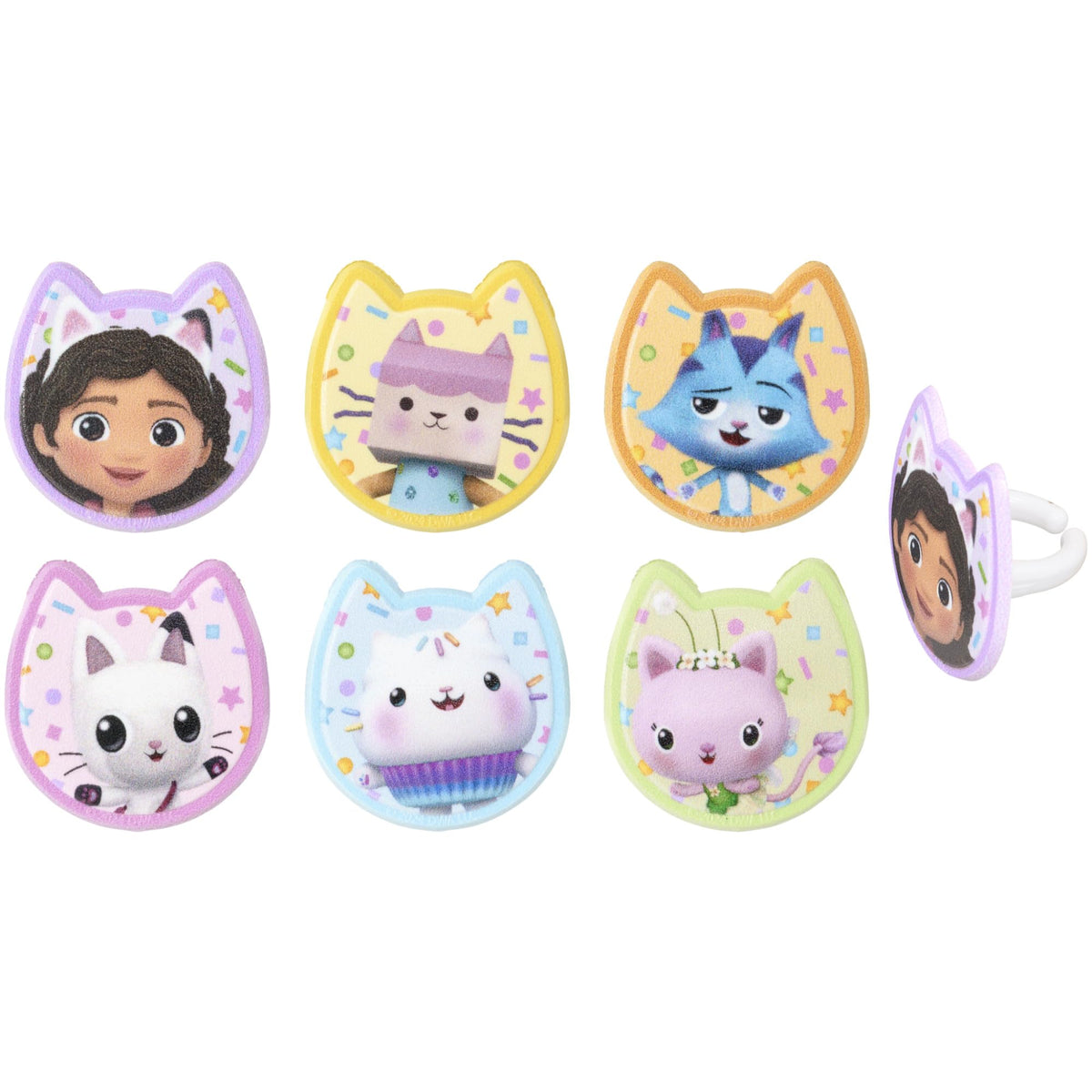 Baby Box ring celebrates surprises on muffins and donuts.
