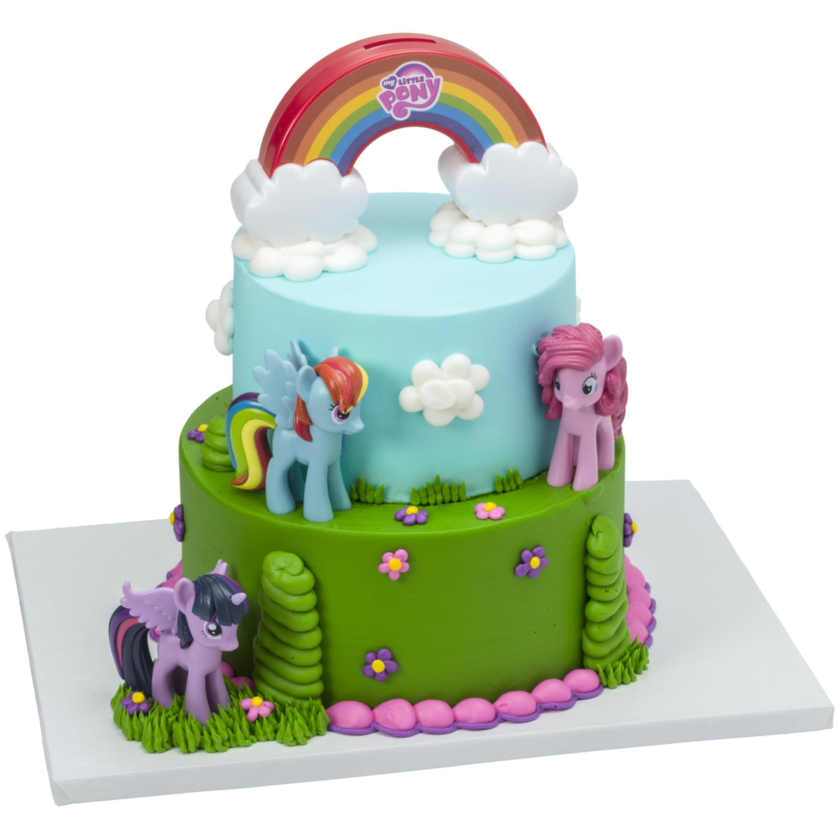 DecoPac Rainbow Topper Dash figurine adds bright speed to birthday cakes