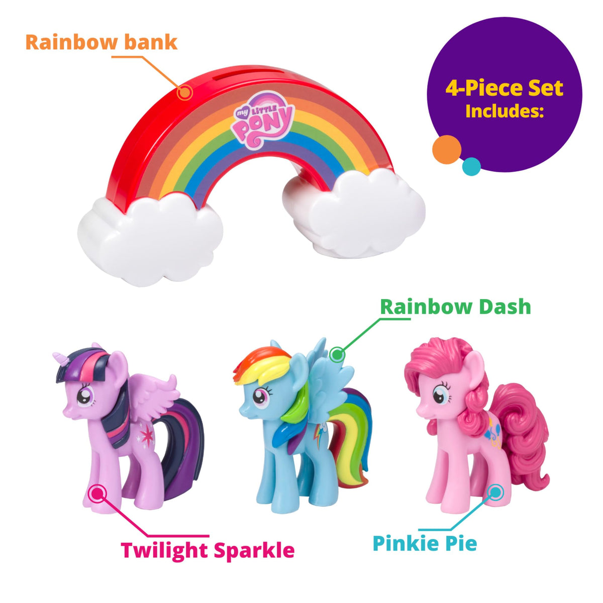 DecoPac Rainbow background topper creates a vivid scene for birthday cakes