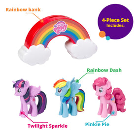 DecoPac Rainbow background topper creates a vivid scene for birthday cakes