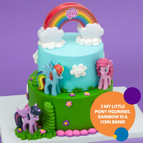 DecoPac Rainbow Topper Twilight Sparkle figurine adds magical sparkle to party desserts