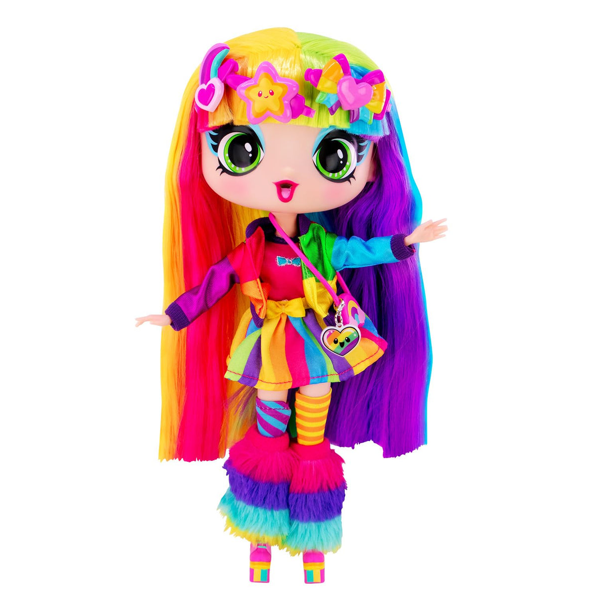 Decora Girlz rainbow hair doll enables vibrant styling for creative play