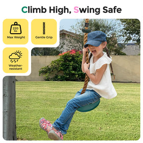 DECORLIFE metal ring with locking carabiner ensures secure connections during play