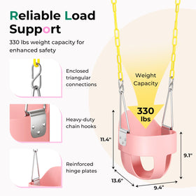 DECORLIFE pink adjustable-height chain for versatile setups