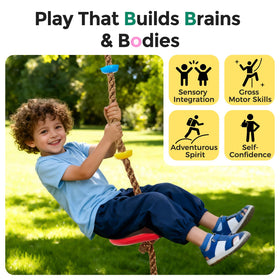 Decorlife tree-swing-adjustable-rope-length: adjustable height for growing kids